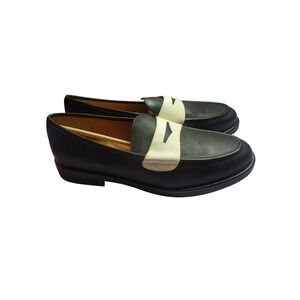 Gentle Souls Kenneth Cole Cybil Black Leather Penny Loafers Womens 11 GS24CYB05